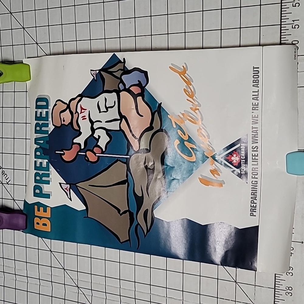 Scouts Canada, 'Be Prepared. Get Involved' Poster 11" x‎ 17" ENG 93-4 PRELOVED